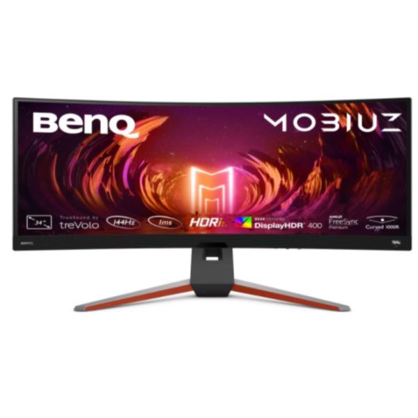 BenQ Mobiuz EX3410R - Monitor a LED - curvato - 34" - 3440 x 1440 UWQHD @ 144 Hz - VA - 350 cd/m² - 3000:1 - DisplayHDR 400 - 1 ms - 2xHDMI, DisplayPort - altoparlanti con subwoofer