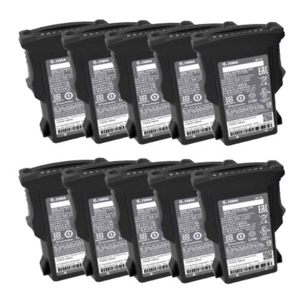 Zebra PowerPrecision Plus - Batteria per palmare - Ioni di litio - 7000 mAh (pacchetto di 10) - per Zebra MC930, MC9300, MC9300-G
