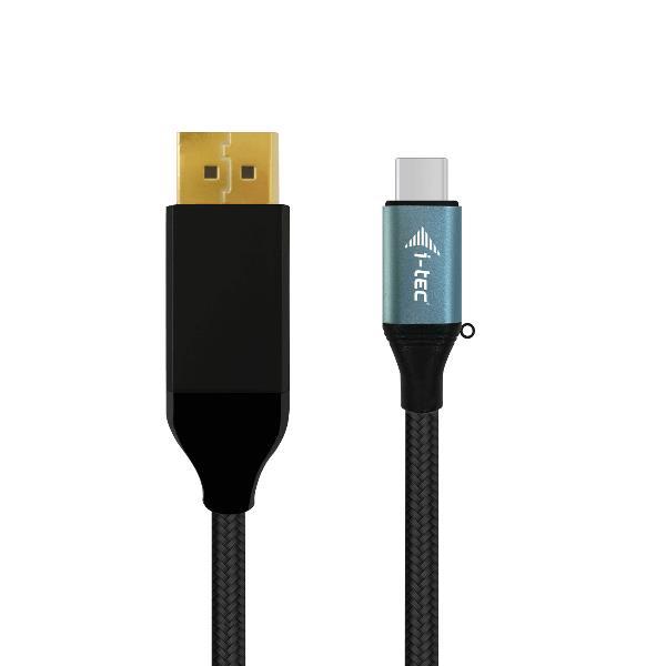 i-Tec - Cavo DisplayPort - USB-C (M) a DisplayPort (M) - Thunderbolt 3 - 2 m - supporto 4K