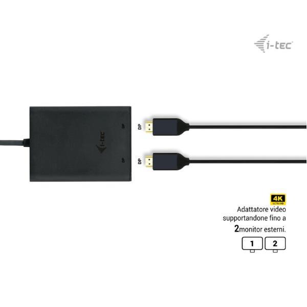 i-Tec - Docking station - USB-C / USB4 / Thunderbolt 3 / Thunderbolt 4 - 2 x DP - Europa
