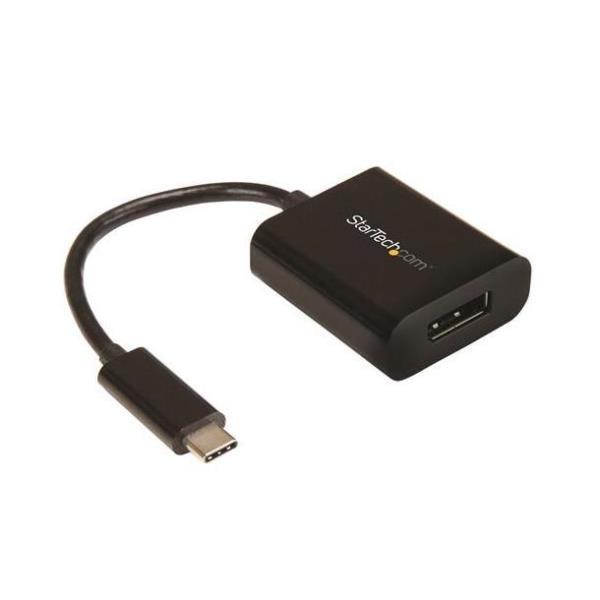 StarTech.com USB C to DisplayPort Adapter 4K 60Hz - USB Type-C to DP 1.4 Monitor Video Converter (DP Alt Mode) - Thunderbolt 3 Compatible - Adattatore DisplayPort - 24 pin USB-C (M) a DisplayPort (F) - Thunderbolt 3/DisplayPort 1.4 - 14 cm - supporta 8K 3