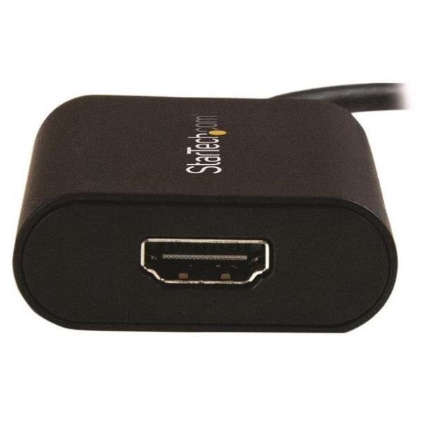 StarTech.com USB C to 4K HDMI Adapter - 4K 60Hz - Thunderbolt 3 Compatible - USB Type C to HDMI Video Display Adapter (CDP2HD4K60SA) - Adattatore video - Compatibile TAA - USB-C maschio a HDMI femmina - 19 cm - nero - supporta 4K 60 Hz (3840 x 2160) - per