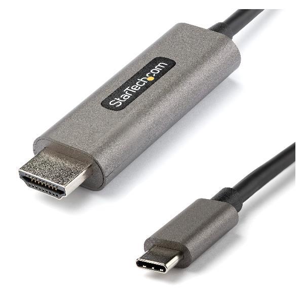 StarTech.com Cavo adattatore USB-C HDMI 4K 60Hz da 3m - Convertitore video type C a HDMI per monitor/display DP 1.4 Alt mode (CDP2HDMM3MH) - Cavo adattatore - USB-C maschio a HDMI maschio - 3 m - nero - supporto 4K, attivo