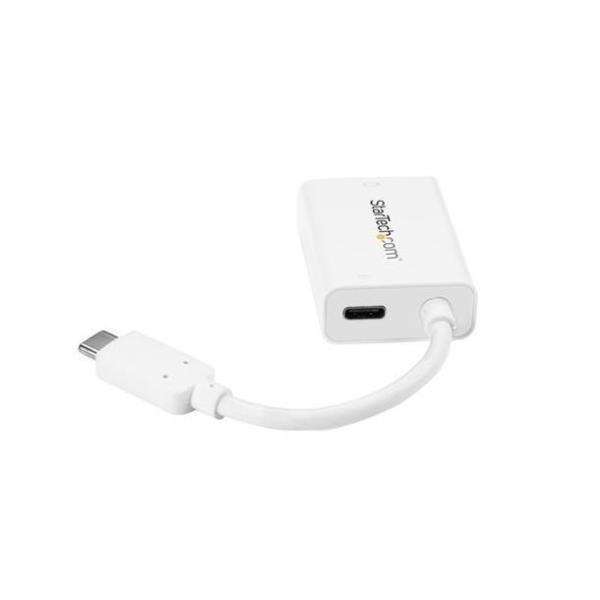 StarTech.com Adattatore Video USB-C a HDMI con USB Power Delivery - 4k 60hz - Bianco - Adattatore video esterno - USB-C - HDMI - bianco