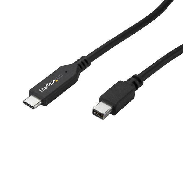 StarTech.com Cavo Adattatore Mini DisplayPort a USB-C da 1,8m - 4K 60Hz - Nero - Cavo DisplayPort - USB-C (M) a Mini DisplayPort (M) - USB 3.1 / Thunderbolt 3 / DisplayPort 1.2 - 1.8 m - supporta 4K 60 Hz (3840 x 2160) - nero