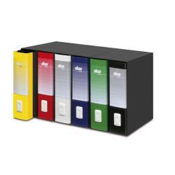 REXEL DOX 1 REGISTRATORE FORMATO COMMERCIALE 230X297X80 mm COL. BLU CONF 6 Pz.