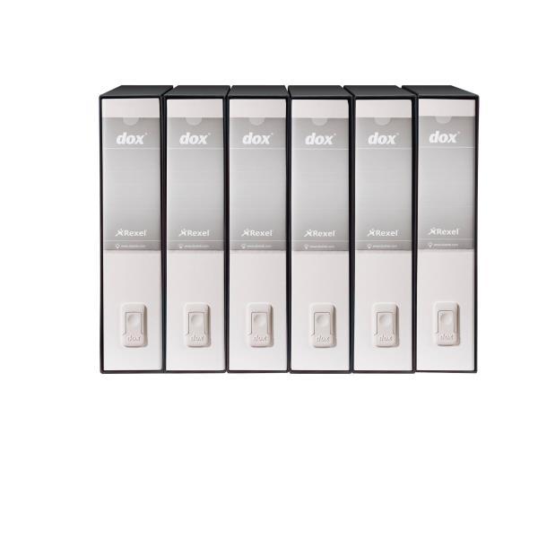 REXEL DOX 2 REGISTRATORE FORMATO PROTOCOLLO 285X350X80 mm COL. BIANCO CONF 6 Pz.