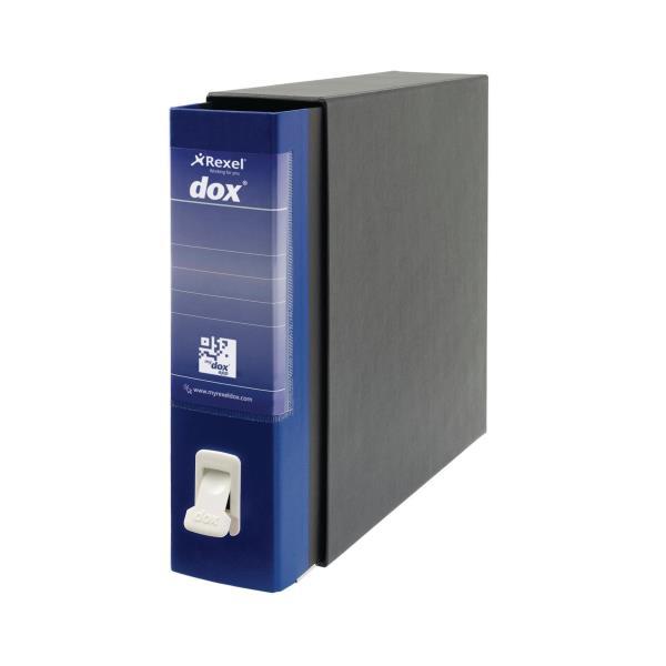 REXEL DOX 2 REGISTRATORE FORMATO PROTOCOLLO 285X350X80 mm COL. BLU CONF 6 Pz.