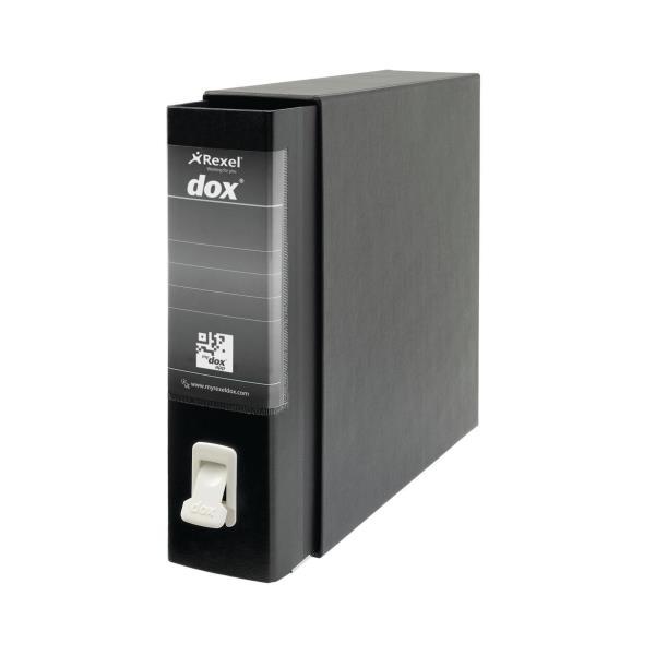 REXEL DOX 2 REGISTRATORE FORMATO PROTOCOLLO 285X350X80 mm COL. NERO CONF 6 Pz.