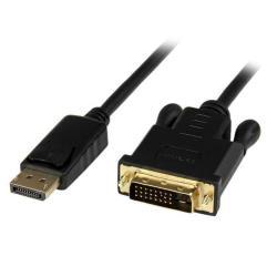 StarTech.com Cavo convertitore adattatore attivo DisplayPort a DVI da 1,8 m Nero - DP a DVI 2560x1600 (DP2DVIMM6BS) - Cavo dello schermo - DisplayPort (M) a DVI-D (M) - 1.8 m - attivo - nero - per P/N: TB3CDK2DP, TB3CDK2DPUE, TB3CDOCKDP, TB3DK2DHV, TB3DK2