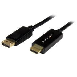StarTech.com Cavo da DisplayPort a HDMI 4K 30Hz 1 m - Cavo Adattatore DisplayPort/HDMI - Cavo Convertitore da DP 1.2 a HDMI per Monitor - Connettore DP a scatto - Cavo Passivo DP/HDMI (DP2HDMM1MB) - Cavo adattatore - DisplayPort maschio a HDMI maschio - 1