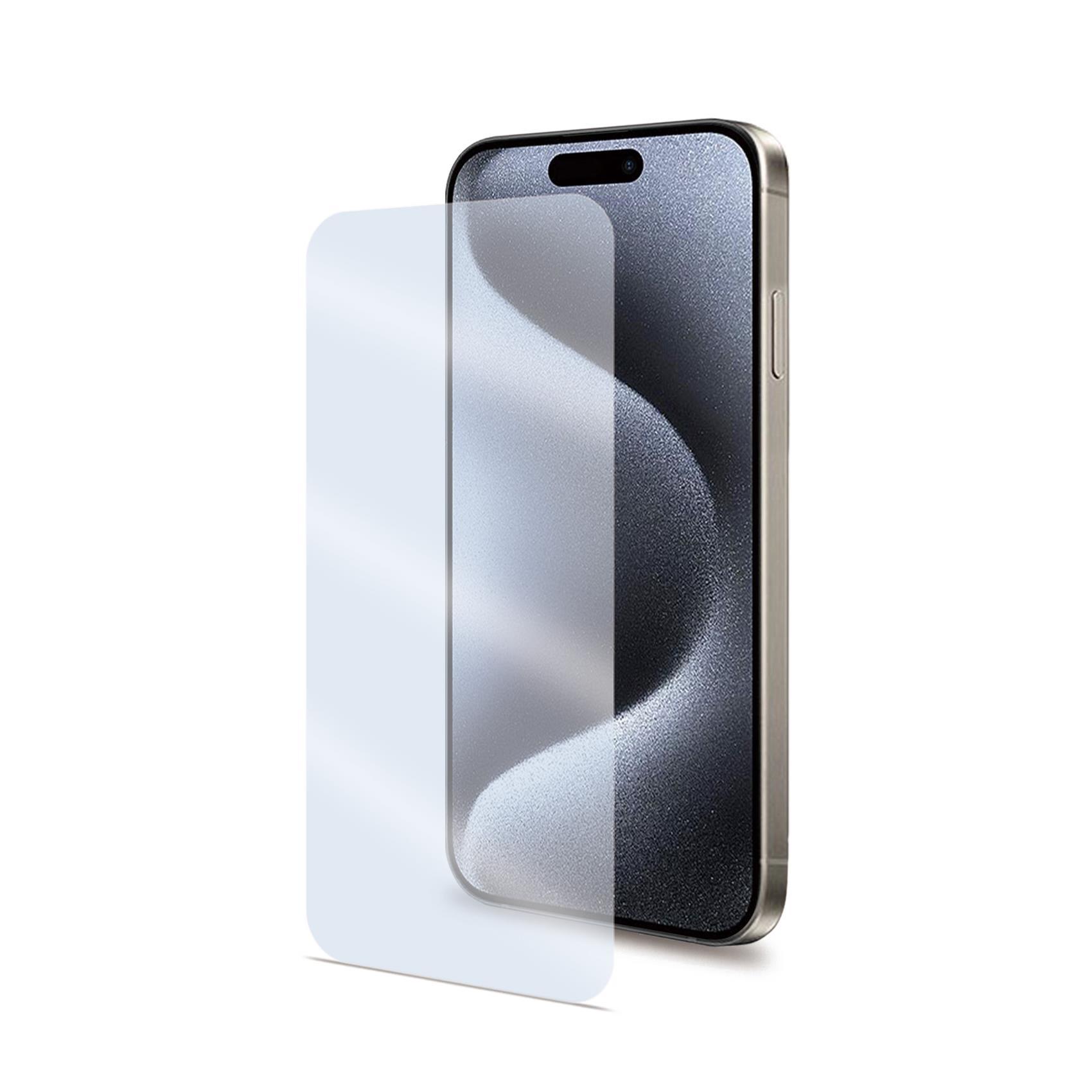 Celly Easy - Protezione per schermo per telefono cellulare - vetro - per Apple iPhone 15 Pro