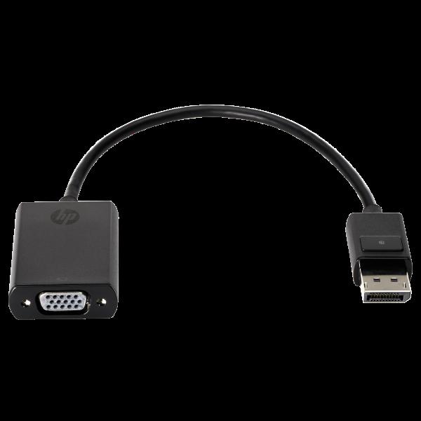 HP DisplayPort to VGA Adapter - Convertitore video - DisplayPort - VGA - per EliteBook 8470; ZBook 14, 14 G2, 14u G4, 15 G2, 15u G2, 15u G4, 17, 17 G2, 17 G3, 17 G4