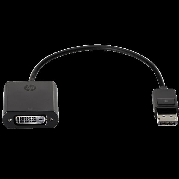 HP DisplayPort to DVI-D Adapter - Adattatore DisplayPort - legame singolo - DisplayPort (M) a DVI-D (F) - 19 cm - chiusura aggancio