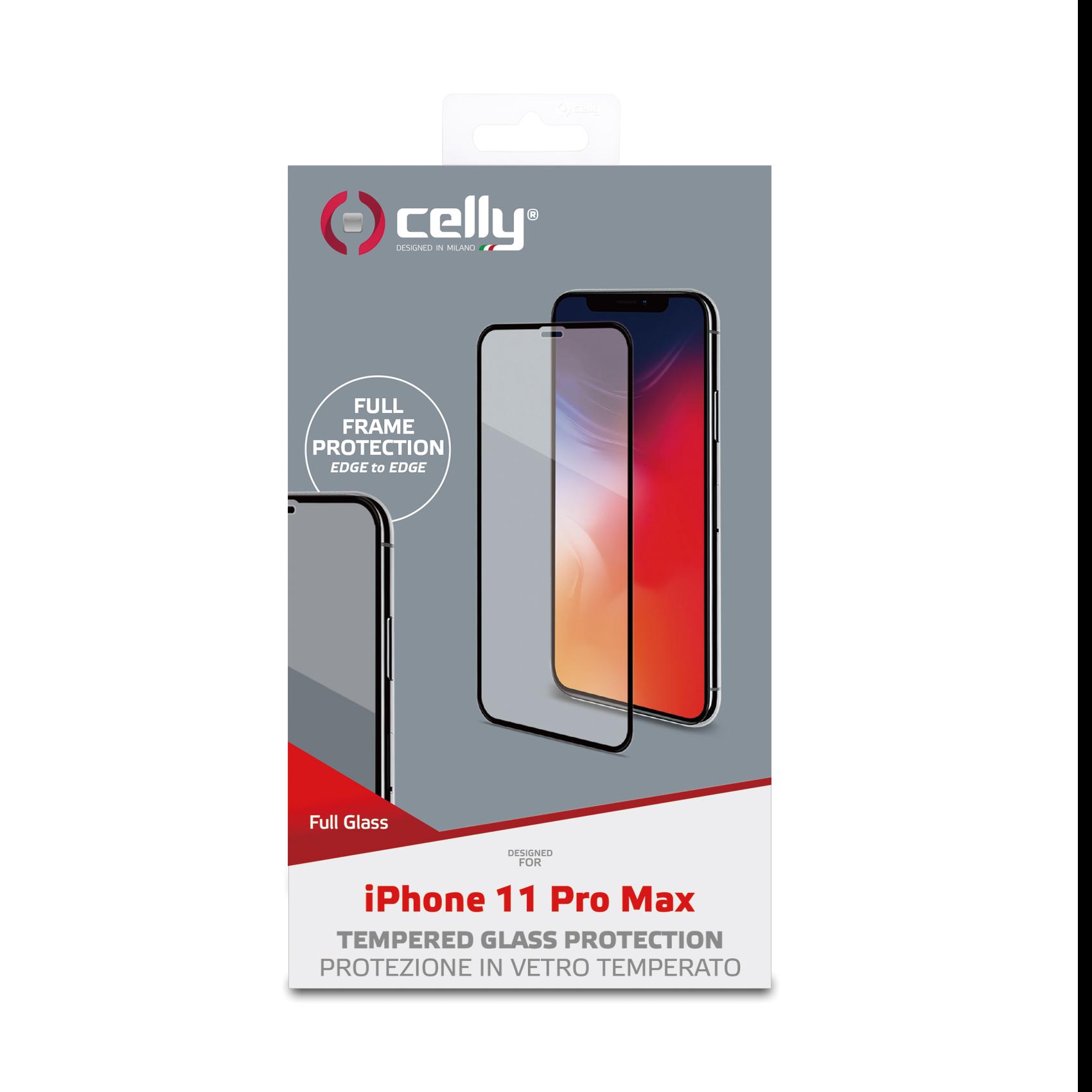 Celly Full Glass - Protezione per schermo per telefono cellulare - vetro - per Apple iPhone 11 Pro Max