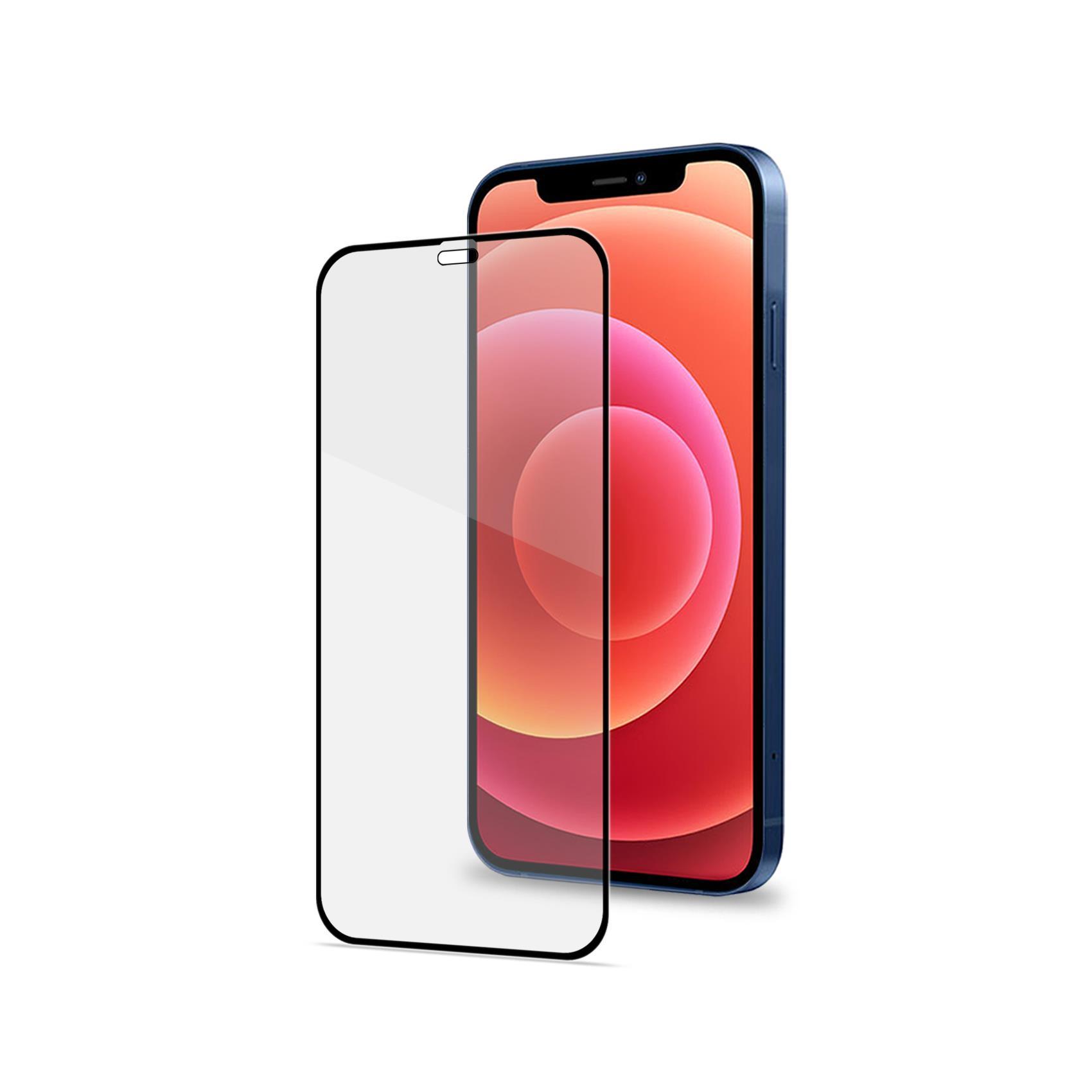 CELLY APPLE iPHONE 12/12 PRO FULL GLASS VETRO TEMPERATO 0.3 MM SPESSORE TRASPARENTE NERO