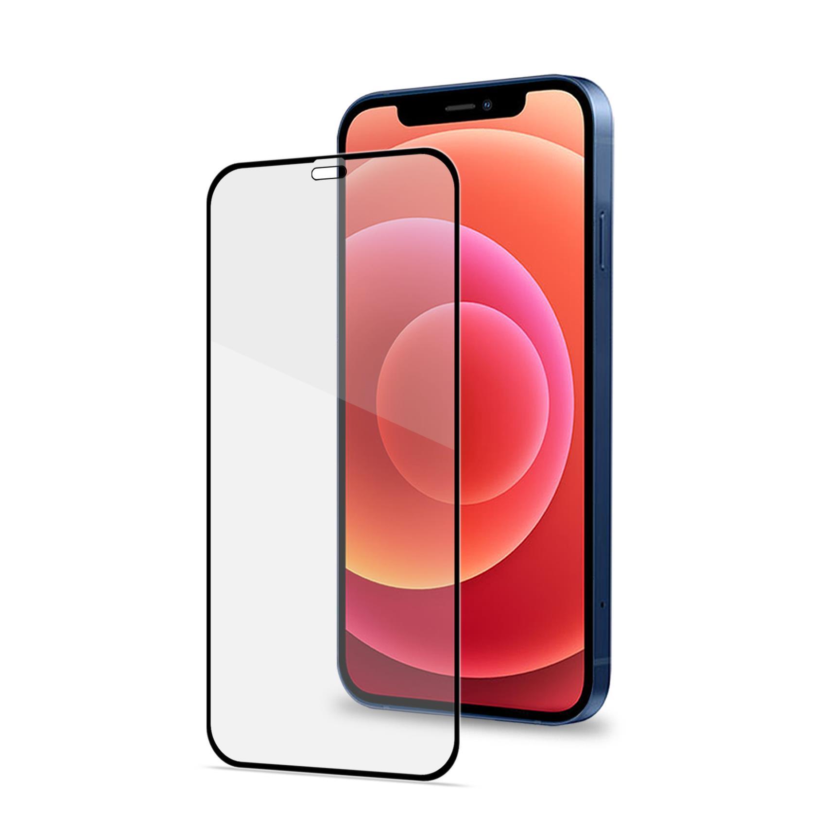 Celly Full Glass - Protezione per schermo per telefono cellulare - vetro - colore telaio nero - per Apple iPhone 12 Pro Max