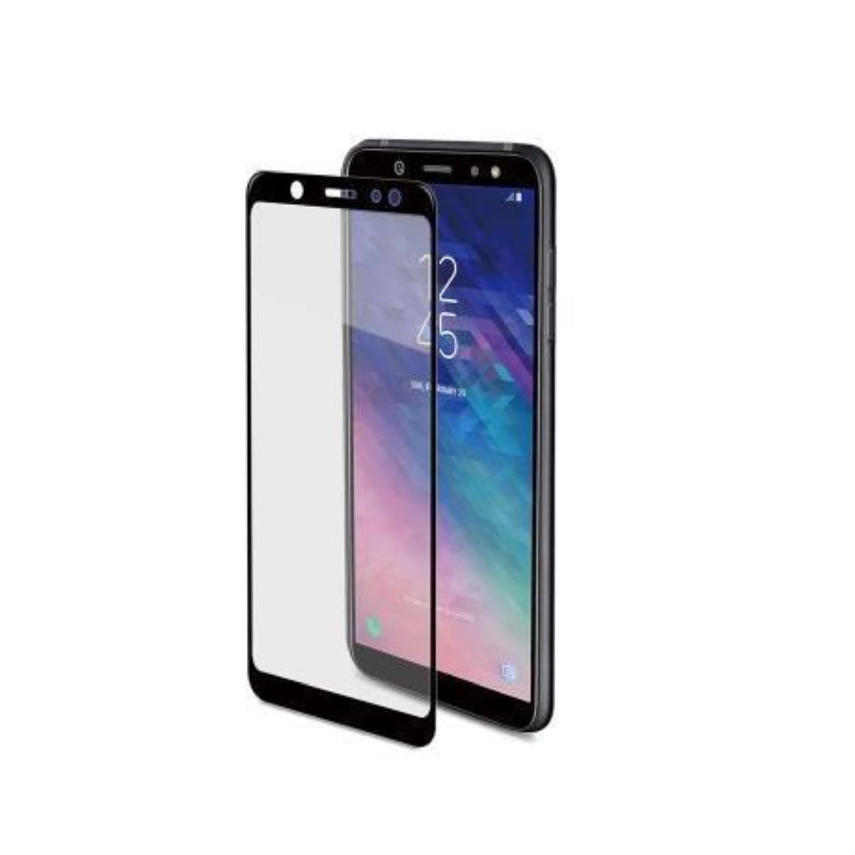 Celly FULLGLASS737BK - Protezione per schermo per telefono cellulare - vetro - colore telaio nero - per Samsung Galaxy A6
