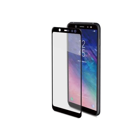 Celly FULLGLASS738BK - Protezione per schermo per telefono cellulare - vetro - colore telaio nero - per Samsung Galaxy A6+