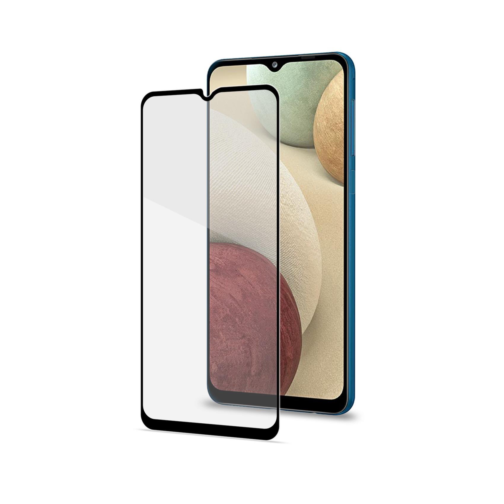 Celly Full Glass - Protezione per schermo per telefono cellulare - vetro - colore telaio nero - per Samsung Galaxy A12