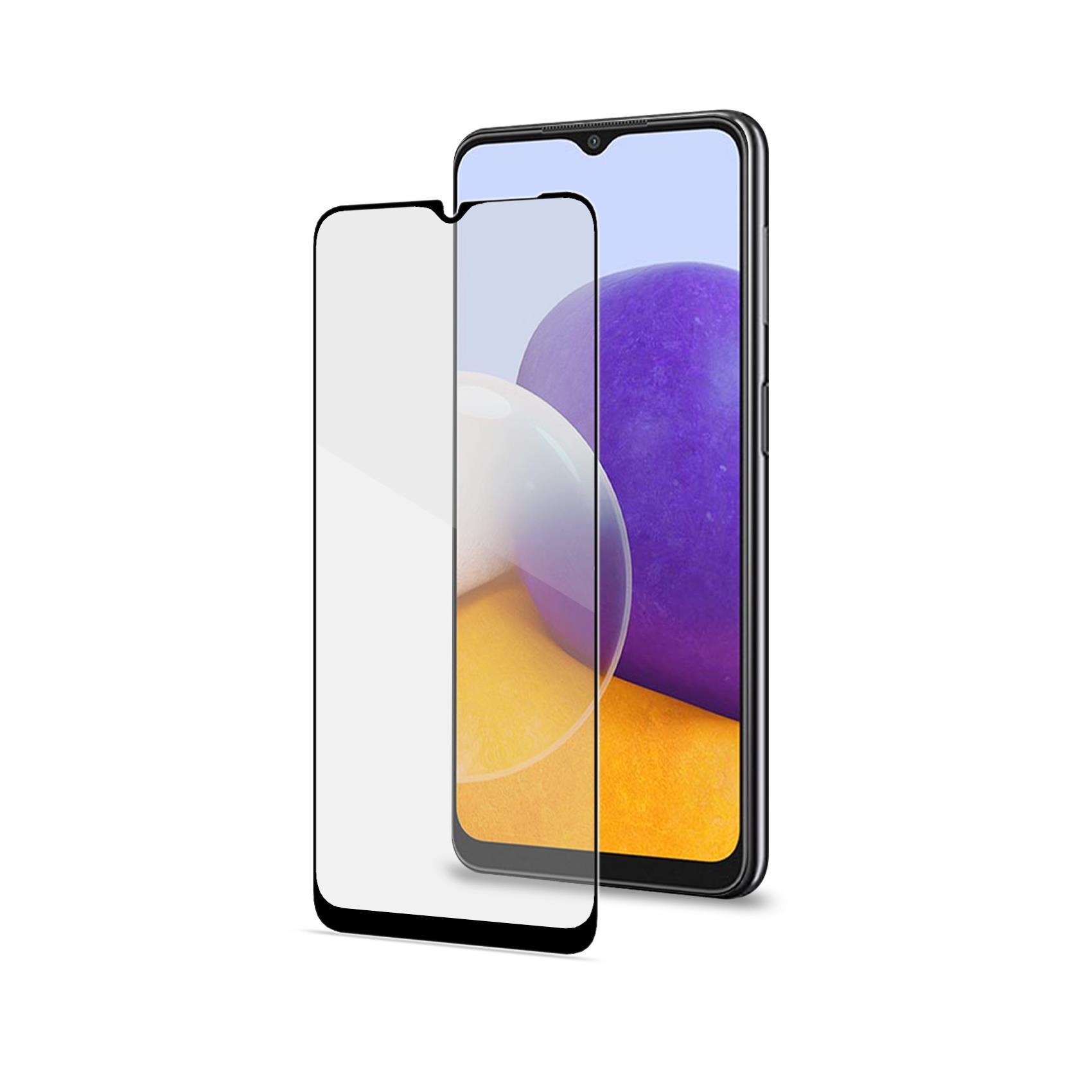 Celly Full Glass - Protezione per schermo per telefono cellulare - vetro - colore telaio nero - per Samsung Galaxy A22 5G