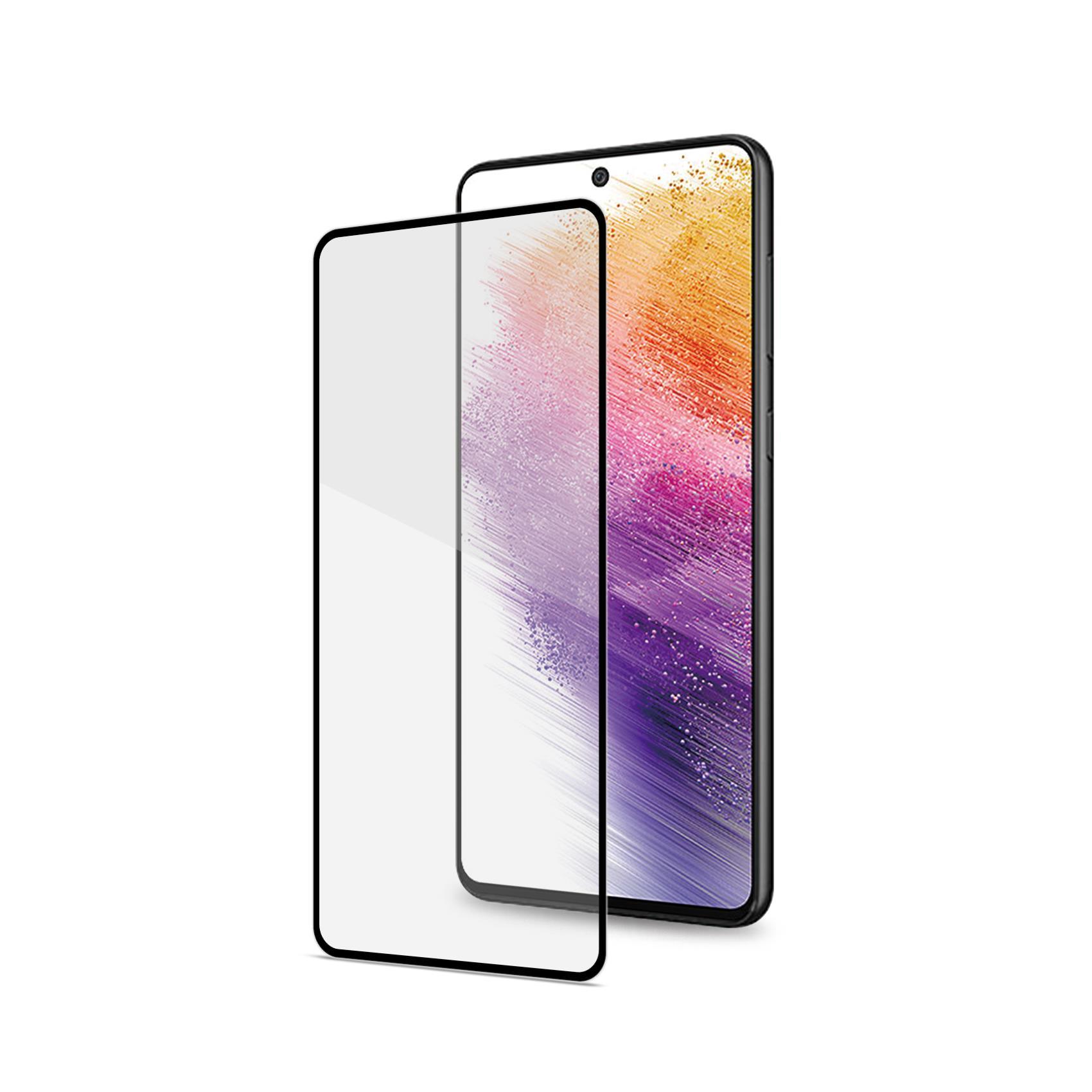Celly - Protezione per schermo per telefono cellulare - vetro integrale - vetro - colore telaio nero - per Samsung Galaxy A73 5G