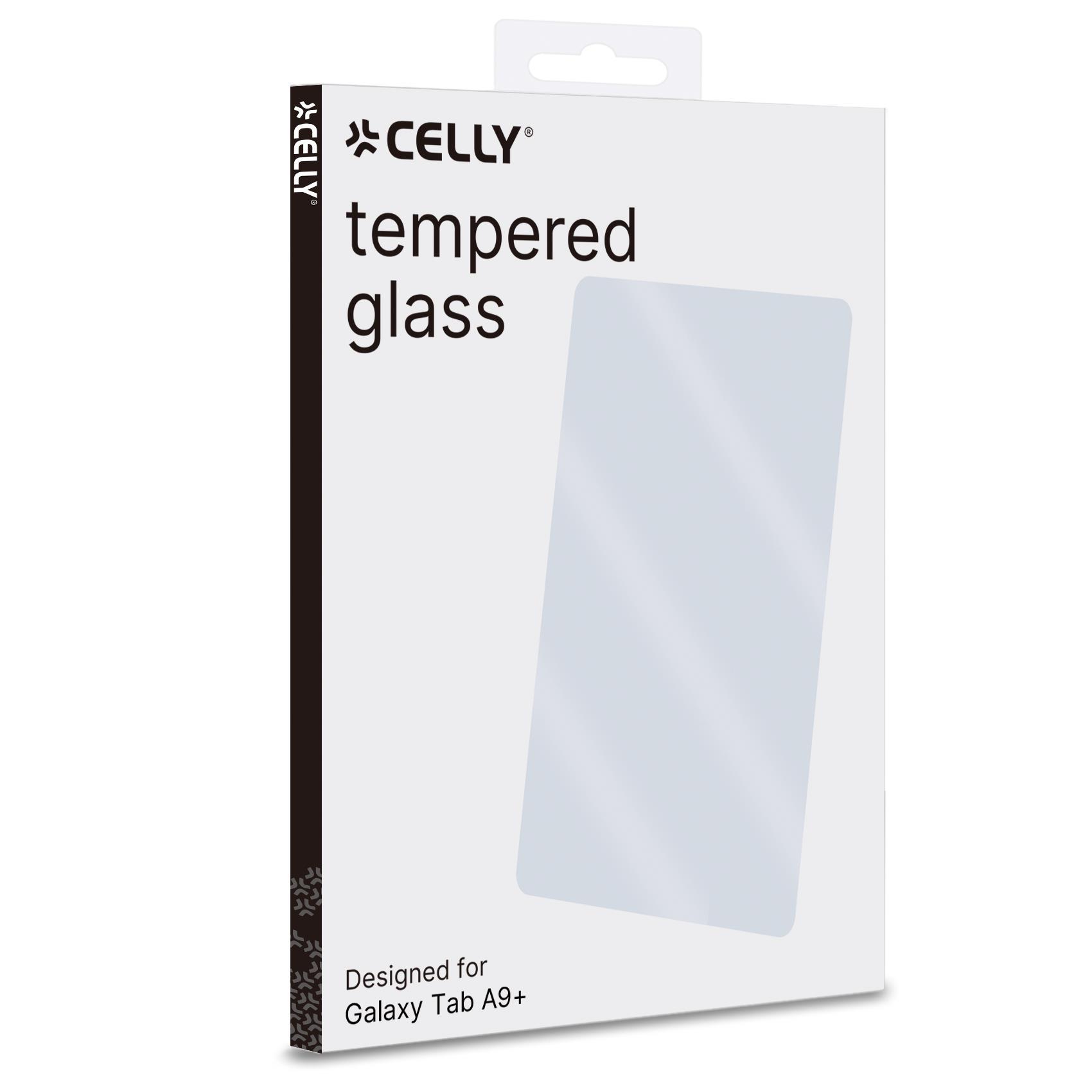 CELLY SAMSUNG GALAXY TAB A9+ PROTEGGI SCHERMO IN VETRO TEMPERATO 0.3mm DUREZZA 9H TRASPARENTE