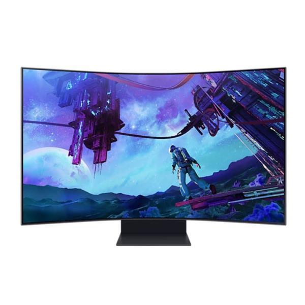 Samsung Odyssey Ark S55CG970NU - G97NC Series - Monitor QLED - Smart - gaming - curvato - 55" - 3840 x 2160 4K @ 165 Hz - VA - 600 cd/m² - 1000000:1 - Quantum HDR 32x - 1 ms - 3xHDMI, DisplayPort - altoparlanti - nero