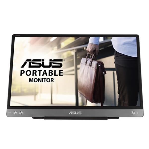 ASUS ZenScreen MB14AC - Monitor a LED - 14" - portatile - 1920 x 1080 Full HD (1080p) - IPS - 220 cd/m² - 700:1 - 5 ms - USB-C - grigio scuro