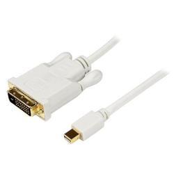 StarTech.com Cavo convertitore adattatore Mini DisplayPort a DVI da 91 cm - Mini DP a DVI 1920x1200 - Bianco - Cavo DisplayPort - Mini DisplayPort (M) a DVI-D (M) - 91.44 cm - viti a serraggio manuale - bianco