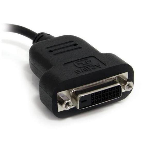 StarTech.com Adattatore attivo da Mini DisplayPort a DVI - Adattatore DVI - legame doppio - Mini DisplayPort (M) a DVI-D (F) - 20 cm - nero