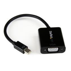 StarTech.com Convertitore adattatore Mini DisplayPort 1.2 a VGA - Mini DP a VGA - 1920x1200 - Adattatore video - Mini DisplayPort (M) a HD-15 (VGA) (F) - Displayport 1.2/Thunderbolt - 22 cm - attivo, Supporto 1920 x 1200 (WUXGA) - nero