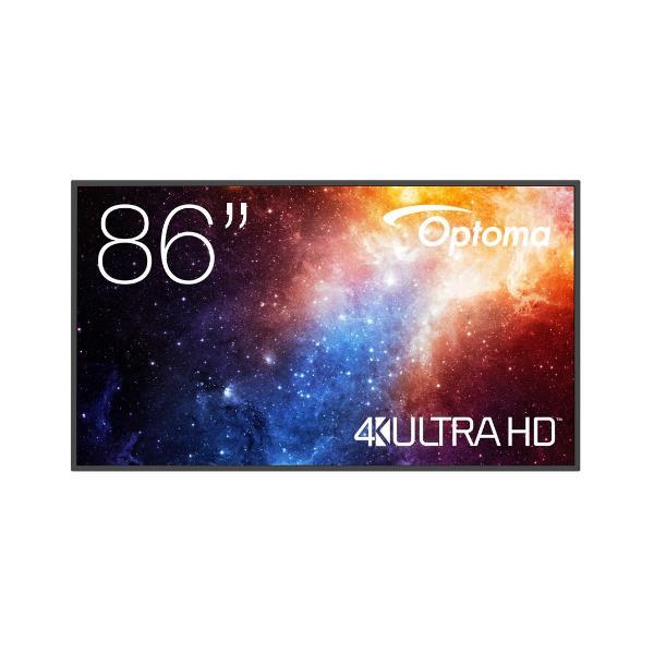 Optoma N3861K - 86" Categoria diagonale N-Series Display LCD retroilluminato a LED - digital signage / conference - 4K UHD (2160p) 3840 x 2160 - Direct LED