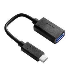 Nilox - Adattatore USB - USB Tipo A (F) a USB-C (M) - USB 3.1 - nero