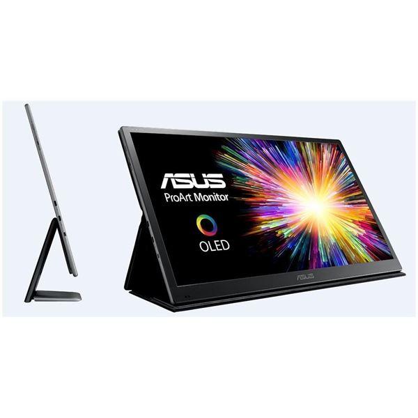 ASUS ProArt PQ22UC - Monitor OLED - 21.5" - 3840 x 2160 4K UHD (2160p) - 330 cd/m² - 1000000:1 - HDR10 - 0.1 ms - Micro HDMI, 2xUSB-C - grigio