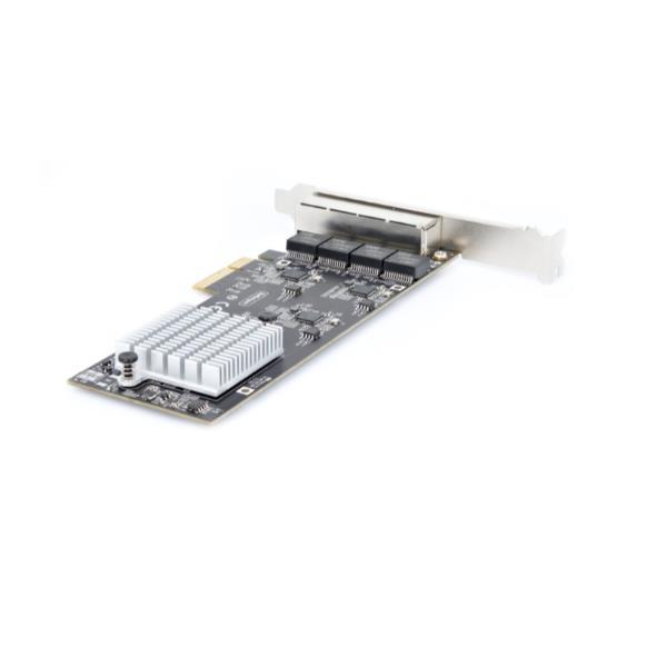 StarTech.com 4-Port 2.5Gbps NBASE-T PCIe Network Card, Intel …