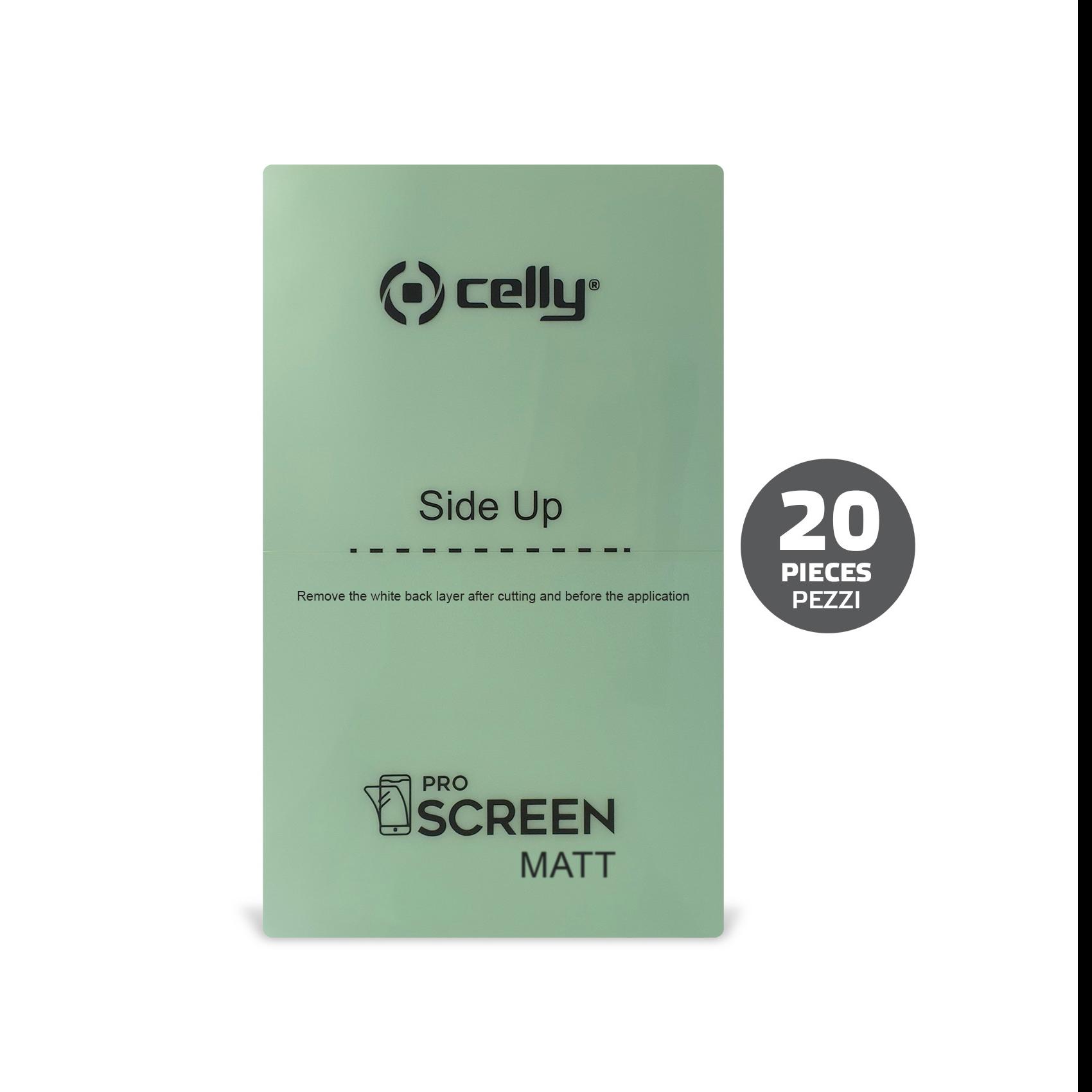 Celly FILM - Protezione per schermo per telefono cellulare - pellicola - trasparente opaco (pacchetto di 20)