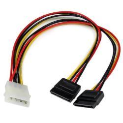 StarTech.com Cavo adattatore LP4 di alimentazione a Y, 2 x SATA, 30 cm - Adattatore di alimentazione - Alimentazione interna 4 pin (M) a alimentazione SATA (F) - per P/N: BRACKET125PTP, HSB13SATSASB, HSB1SATSASBA, HSB1SATSASVA, HSB43SATSASB, S322M225R