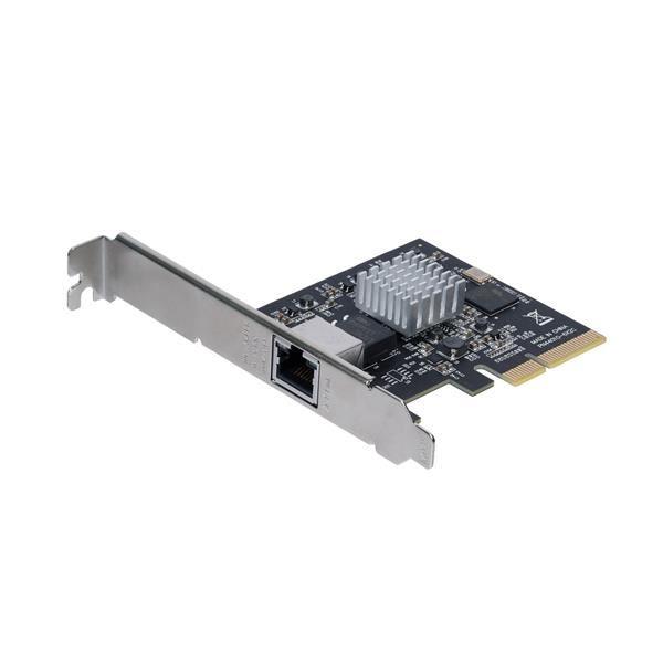 StarTech.com Scheda di rete Ethernet PCI Express ad 1 porta 10GBase-T/NBASE-T - Supporto rete 5-velocita: 10G/5G/2,5G/1G/100Mbps - PCIe2.0 - Adattatore di rete - PCIe 2.0 x4 profilo basso - 1000Base-T x 1 - nero