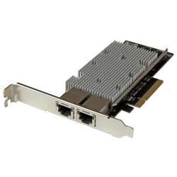 StarTech.com Scheda di rete PCI express a 2 porte 10 Gbase-T Ethernet con Chipset intel X540 - Adattatore di rete - PCIe 2.0 x8 profilo basso - 10Gb Ethernet x 2 - nero - per P/N: BNDTB10GI, BNDTB210GSFP, BNDTB310GNDP, BNDTB410GSFP, BNDTB4M2E1, BNDTBUSB31