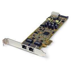 StarTech.com Adattatore scheda di rete PCIe Ethernet Gigabit PCI Express a due porte - PoE/PSE - Adattatore di rete - PCIe - Gigabit Ethernet x 2