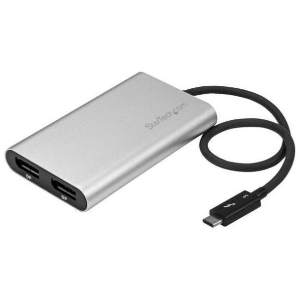 StarTech.com Adattatore DisplayPort a Thunderbolt 3 - 4K 60Hz - Compatibile Mac e Windows - Adattatore USB/DisplayPort - USB-C (M) a DisplayPort (F) - Thunderbolt 3 - 30 cm - supporto 5K, attivo - argento - per P/N: TB33A1C