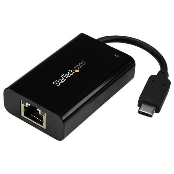StarTech.com Adattatore Ethernet USB C - Adattatore di rete Gigabit Ethernet GbE con PD 2.0 60W - Convertitore/Adattatore USB Tipo-C a RJ45 - Compatibile TB3/Windows/MacBook Pro/Chromebook (US1GC30PD) - Adattatore di rete - USB-C - Gigabit Ethernet - nero