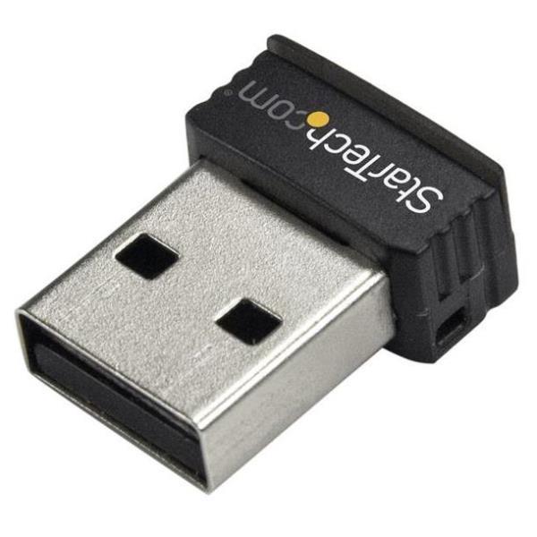 StarTech.com Adattatore di rete N wireless mini USB 150 Mbps - 802.11n/g 1T1R - Adattatore di rete - USB 2.0 - 802.11b/g/n - nero - per P/N: R150WN1X1T