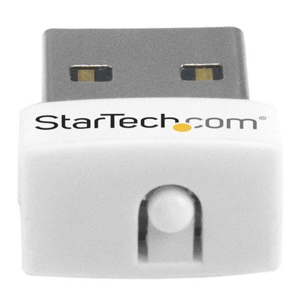 StarTech.com Adattatore di rete wireless N mini USB 150 Mbps - Adattatore WiFi USB 802.11n/g 1T1R - Bianco - Wireless NIC (USB150WN1X1W) - Adattatore di rete - USB 2.0 - 802.11b/g/n - bianco