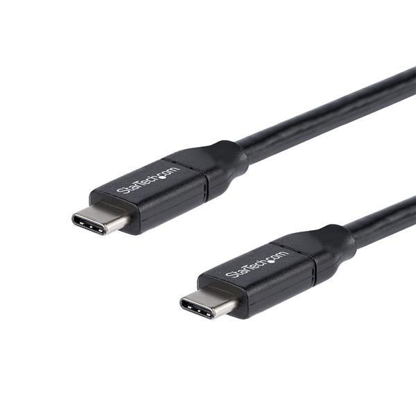 StarTech.com Cavo USB-C a USB-C con Power Delivery PD 5A - M/M - USB2.0 - Conforme USB-IF da 3m - Cavo USB - 24 pin USB-C (M) a 24 pin USB-C (M) - Thunderbolt 3 / USB 2.0 - 5 A - 3 m - nero