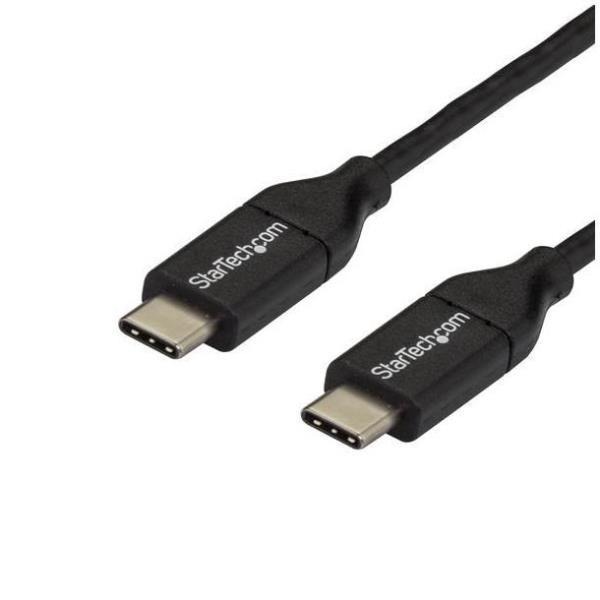 StarTech.com Cavo USB-C a USB-C - M/M - 3m - USB 2.0 - Cavo di Ricarica USB 2.0 - Cavo USB - 24 pin USB-C (M) a 24 pin USB-C (M) - Thunderbolt 3 / USB 2.0 - 3 m - nero - per P/N: DKT30CHD