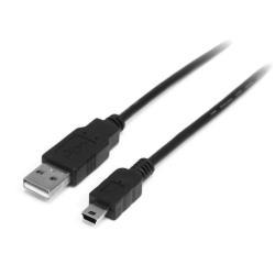 StarTech.com Cavo mini USB 2.0 - A a mini B - M/M - Cavo adattatore USB 2.0 da 2m  (USB2HABM2M) - Cavo USB - USB (M) a mini-USB Type B (M) - USB 2.0 - 2 m - nero