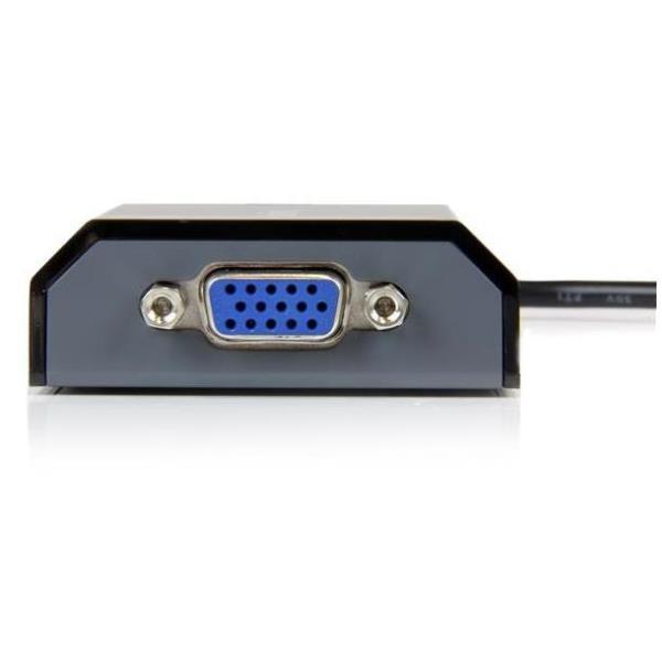 StarTech.com Adattatore USB a VGA - Scheda USB per PC e MAC- 1920x1200 (USB2VGAPRO2) - Adattatore video esterno - DisplayLink DL-195 - 16 MB - USB 2.0 - D-Sub - nero - per P/N: MXT101MM