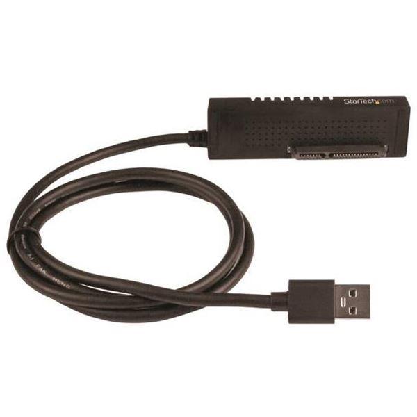 StarTech.com Cavo Adattatore USB 3.1 (10Gbps) per unita' di disco SATA da 2,5 e 3,5 pollici - Storage controller - 2.5", 3.5" - SATA 6Gb/s - USB 3.1 (Gen 2) - nero